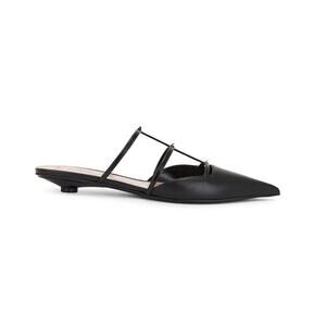 Valentino Leather Nero Rockstud Wispy Mules Size IT 38 / US 8